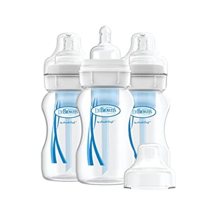 Dr. Brown's Wide-Neck Anti-Colic Bottles, 8oz, 3pk