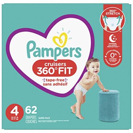 Pampers Cruisers 360?, Size 4, 62 Count